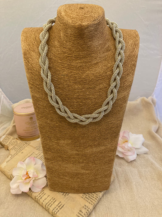 Silver Kumihimo Plait